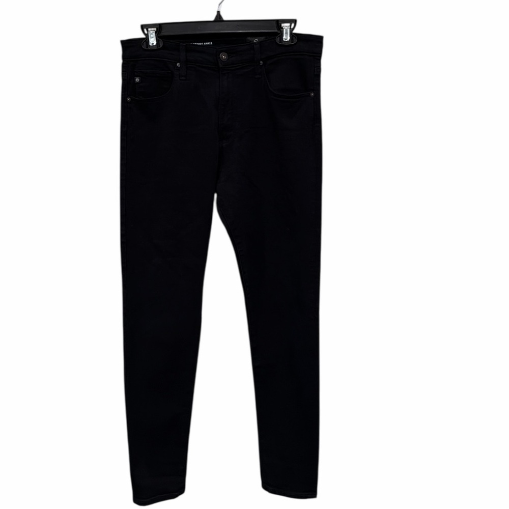 AG Farrah High Rise Skinny Ankle Jeans Black 29R - Picture 2 of 8